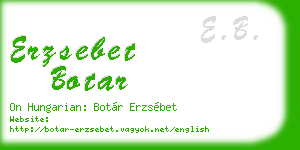 erzsebet botar business card